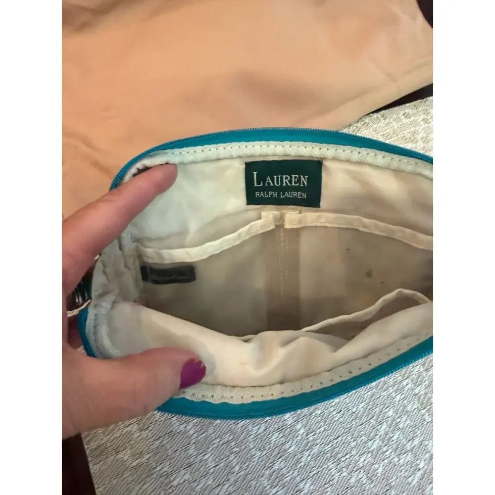 Lauren Ralph Lauren plaid cosmetic bag
